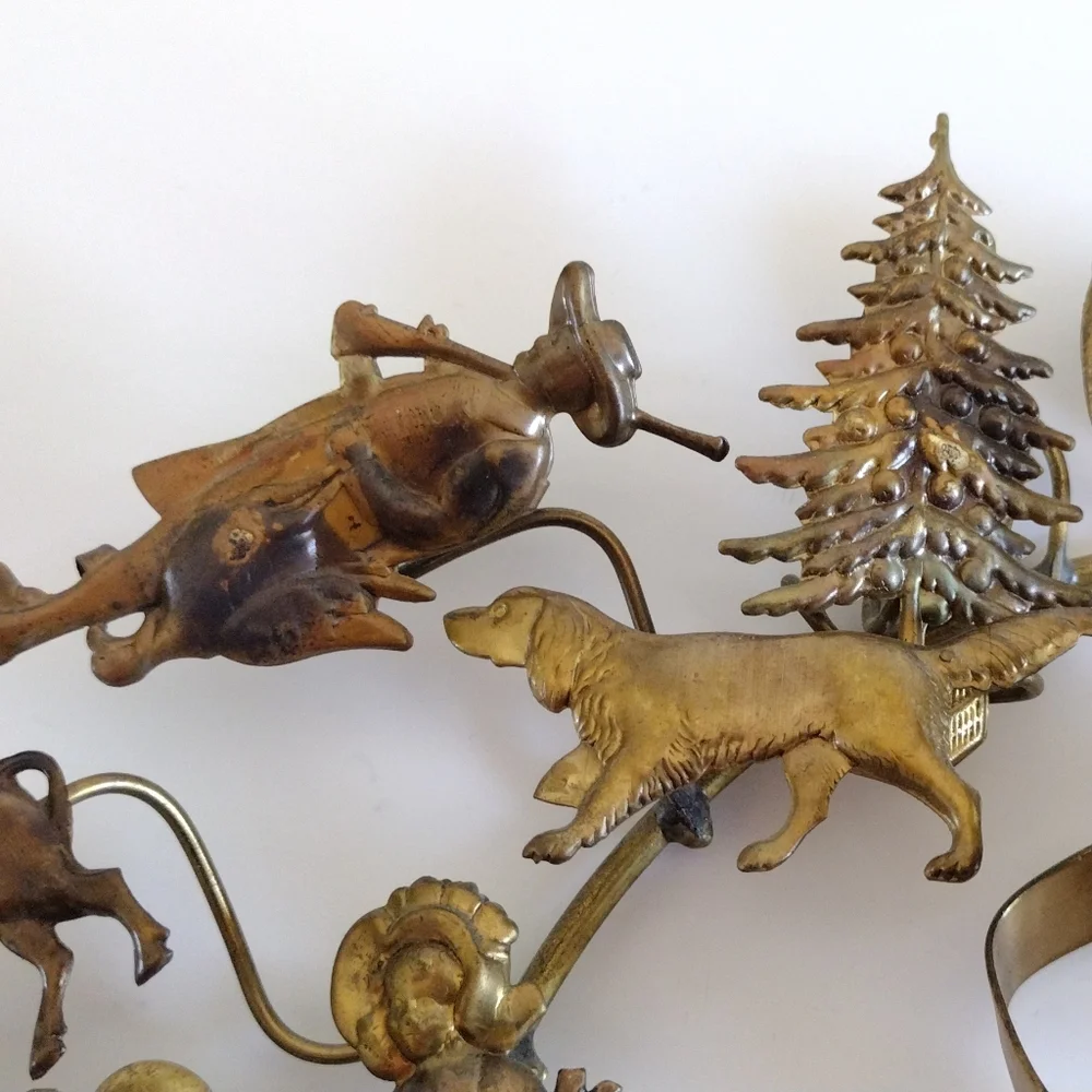 VTG All Holiday Season Brass Wreath - Picture 5 of 13